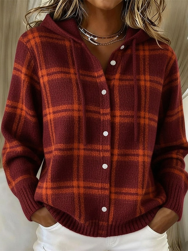 Women's Sweater Cardigan Elegant Streetwear Daily Solid