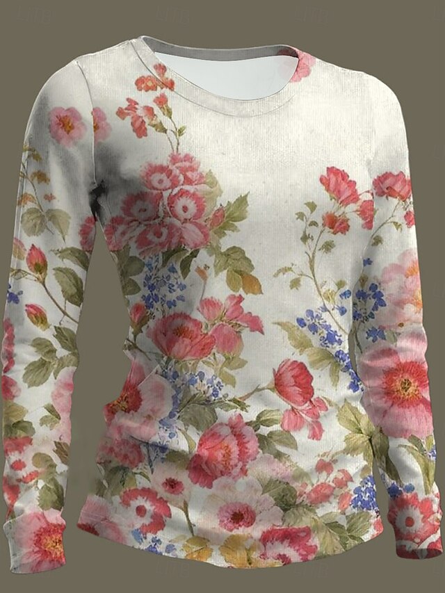 Women's T Shirt Print Floral Graphic Fashion Classic Casual