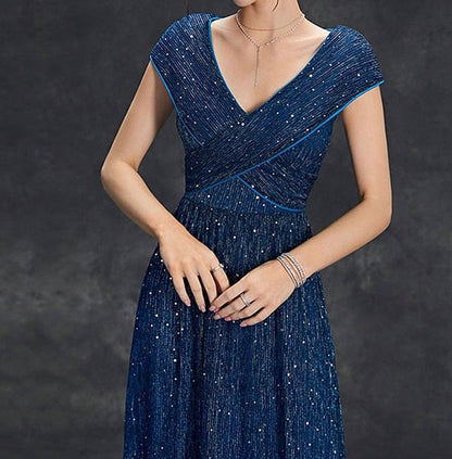 of Bride Dress the V Elegant Mother Floor Party Neck