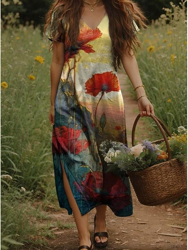 Women's Maxi Dress Casual Dress A Line Dress Bohemia