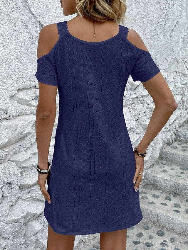 Women's Mini Dress Summer Dress Solid Color Slip Dress