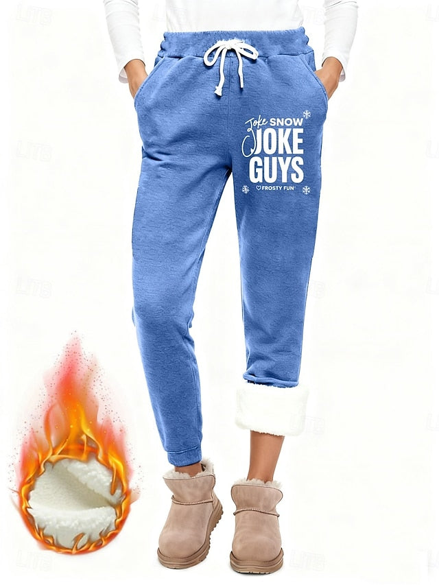 Women's Sweatpants Fleece Pants Slacks Vacation Fashion