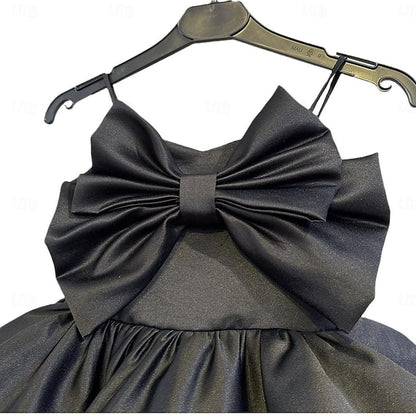 Solid Kids Party Dress Performance Girls' Sleeveless Color