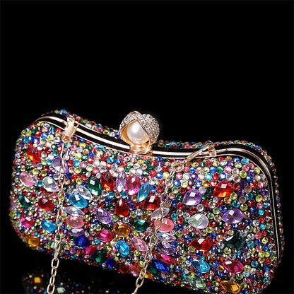 Women's Clutch Luxury Evening Multicolor – Crystal