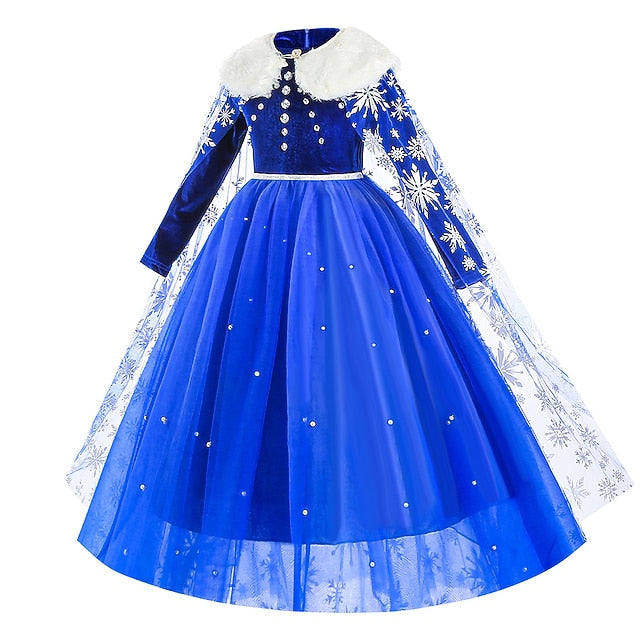 Elsa Flower Party Frozen Dress Theme Fairytale Girl Princess