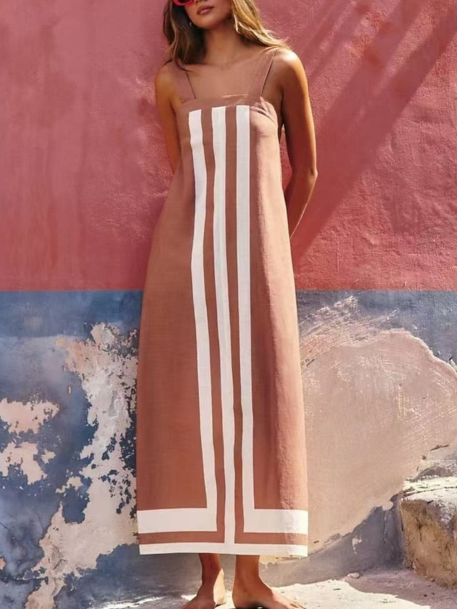 Women's Maxi Dress Shift Dress Slip Dress Vacation Casual