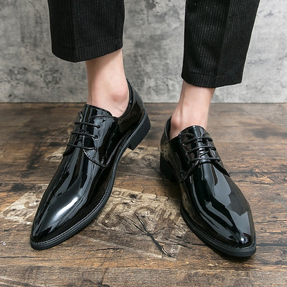 Shoes – Leather Shiny Men's Oxford Formal Patent