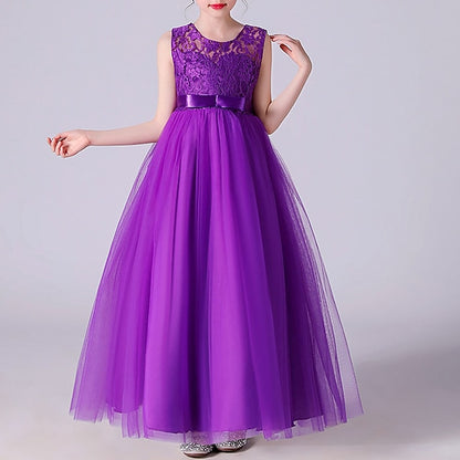 Dress Girls' Gown Girl Flower Party Evening