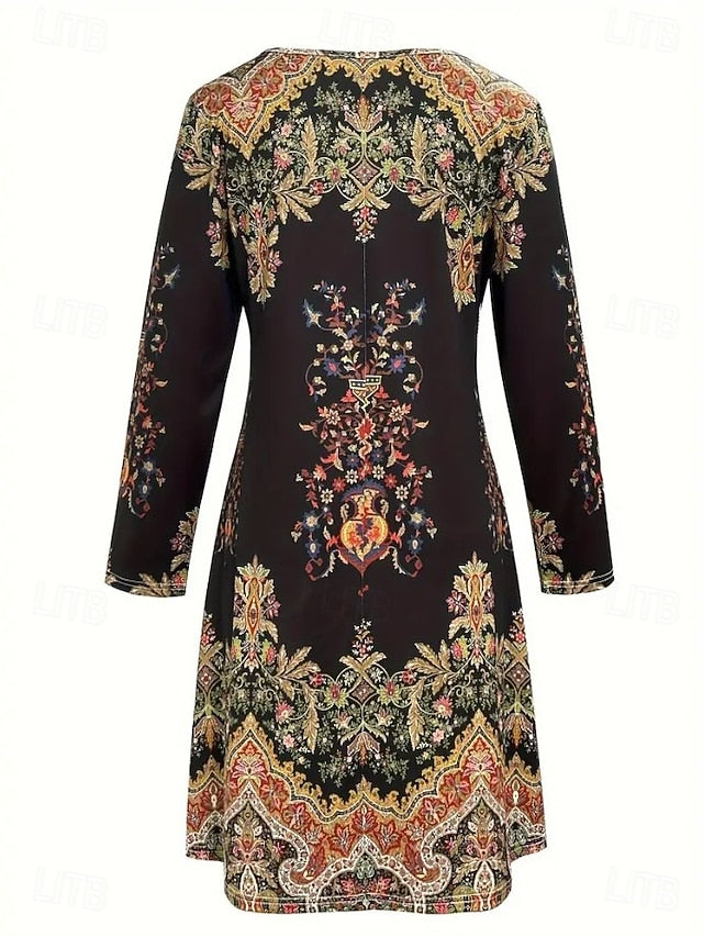 Women's Mini Dress Knit Dress Casual Dress Sundress A Line