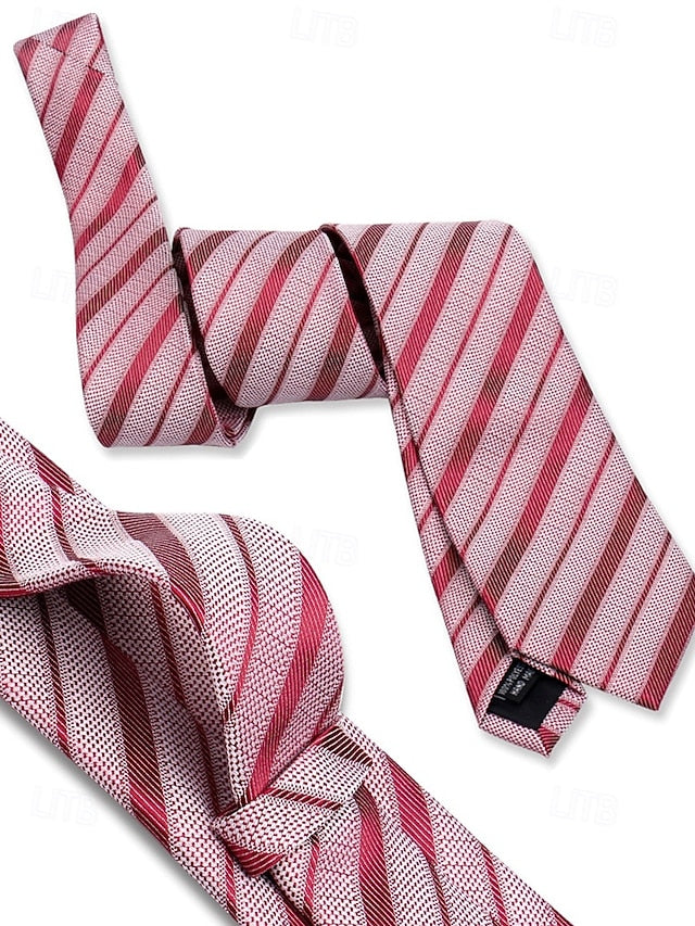 Silk Set Tie – and Men's Checkered Pocket Purple Square