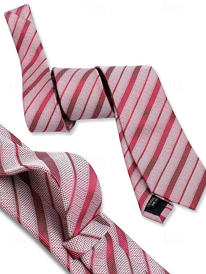 Silk Set Tie – and Men's Checkered Pocket Purple Square