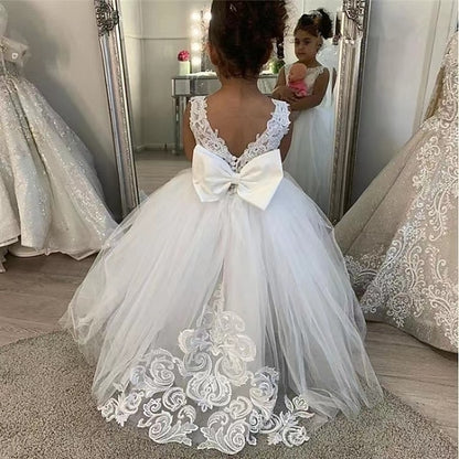 First Girls' Communion Girl Dress Flower Party