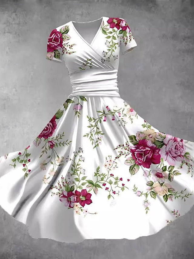 Women's Midi Dress A Line Dress Summer Dress Fit And Flare