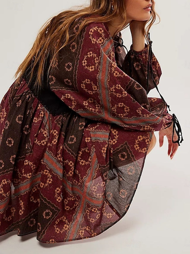 Women's Mini Dress Casual Dress Boho Dress Ethnic Casual