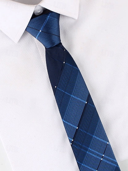 Narrow Pre-Tied Ties Classic Stripes - Zip and Men's