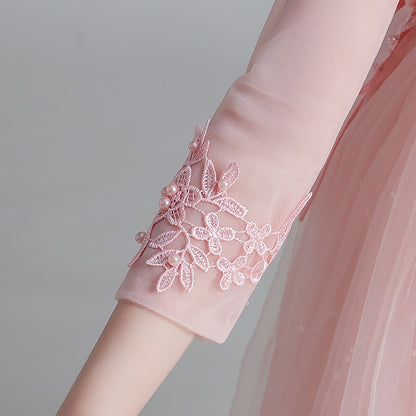 Flower Dress Kids Sleeve Girls' Floral Long Girl