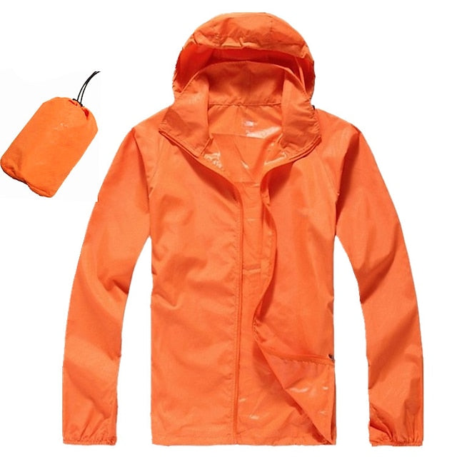 Women's Men's Waterproof Hiking Raincoat UPF 50+ UV
