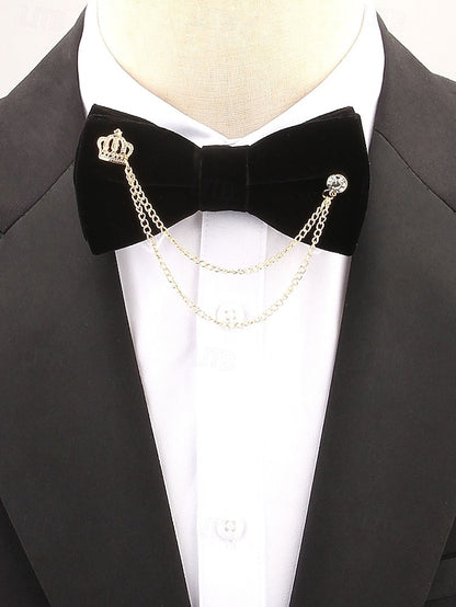and Velvet Chain Men's Detail – Bow Tie Crown with