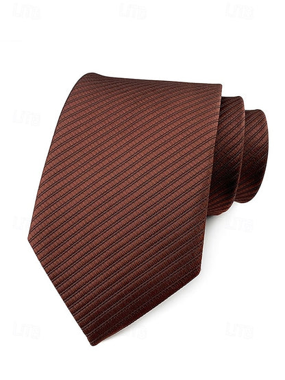 satin Men's tie striped