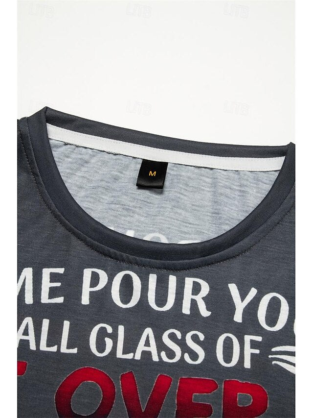 Women's T Shirt Basic Letter Print Short Sleeve Regular