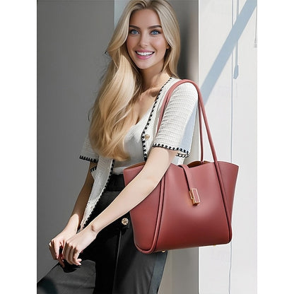 Green Faux Tote Women's Bag Leather