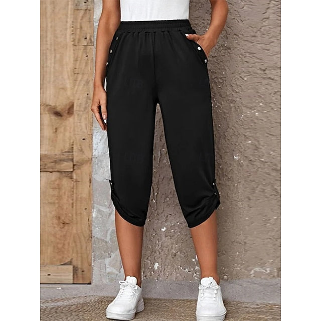 Women's Sweatpants Capri Pants Chinos Vacation Fashion