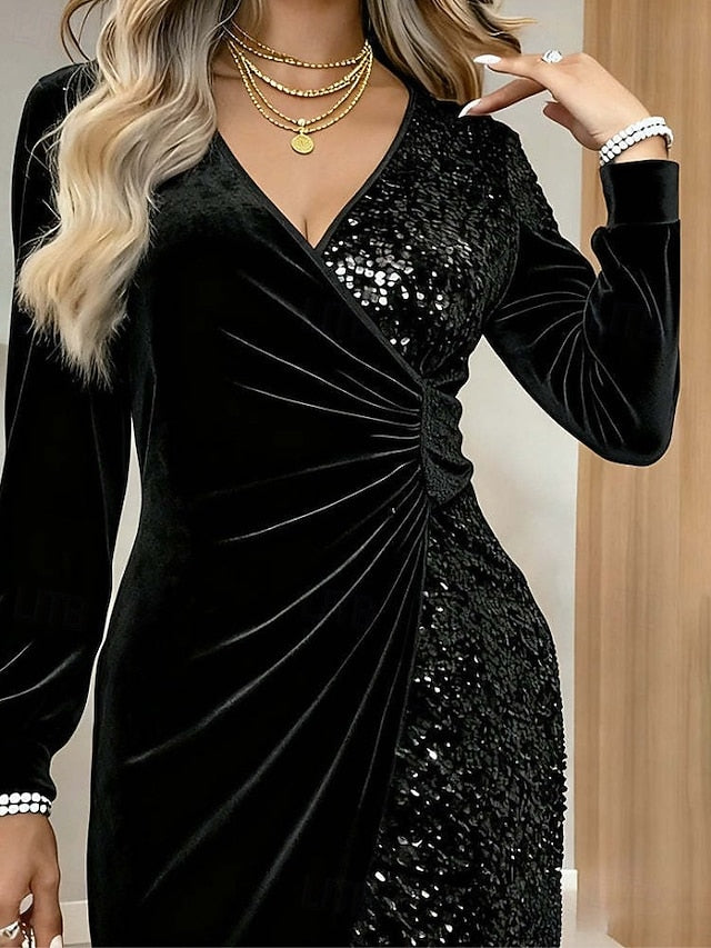 New Year Women's Mini Dress Sheath Dress Elegant Party