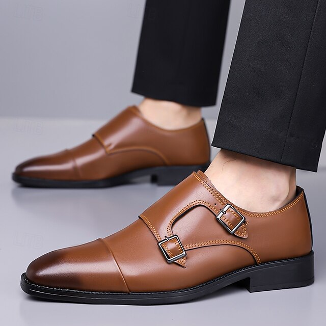 Shoes Elegant – Monk Men's Double Leather Strap