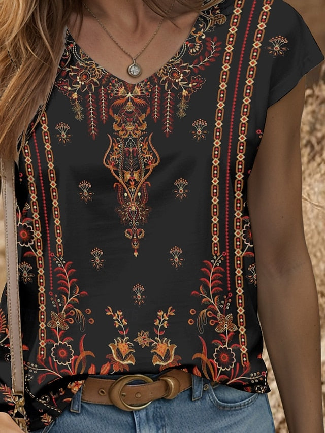 Women's Boho Camisole Tank Top Graphic Geometric Vintage