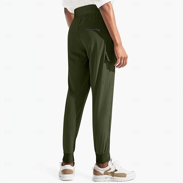 Women's Super Lightweight Cargo Joggers Casual Waterproof