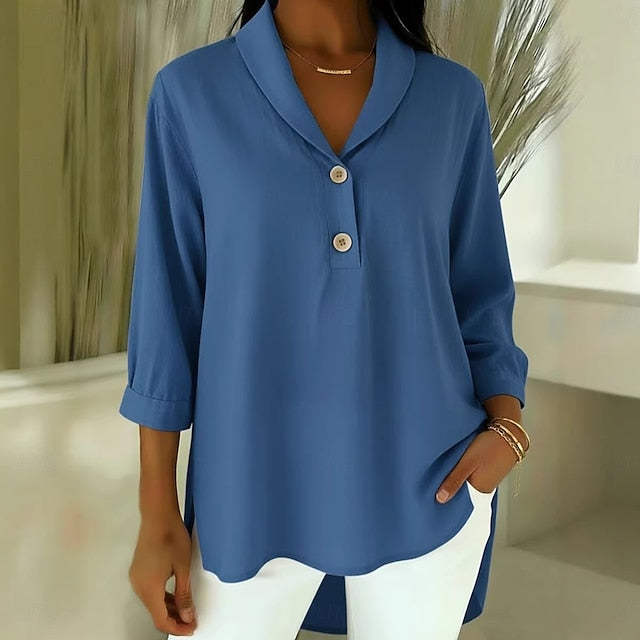 Women's Popover Shirt Summer Shirt Casual Shirt Blouse