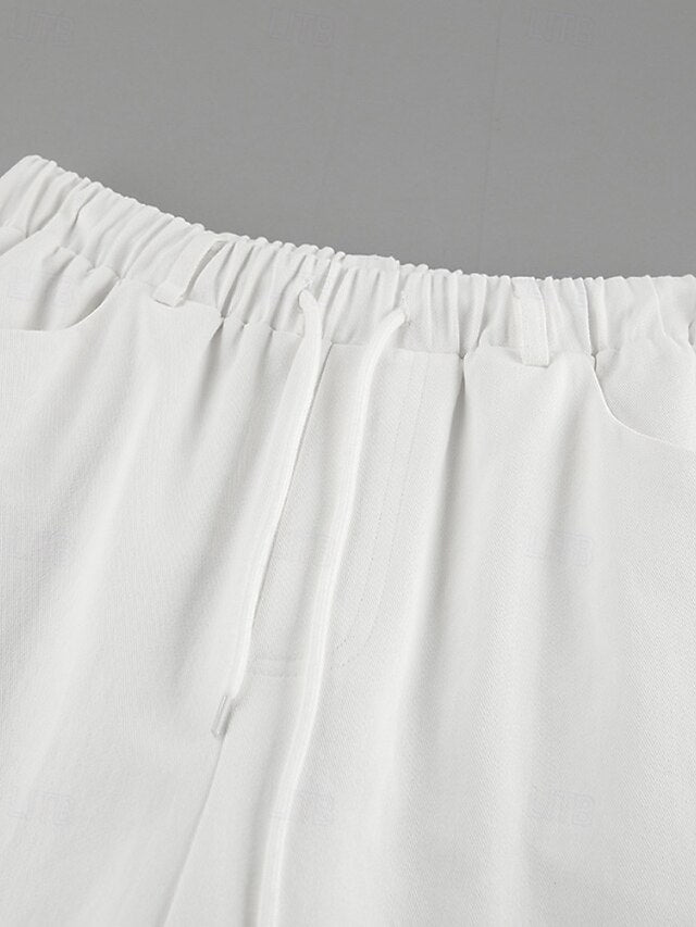 Women's Wide Leg Chinos Straight Vacation Streetwear Basic