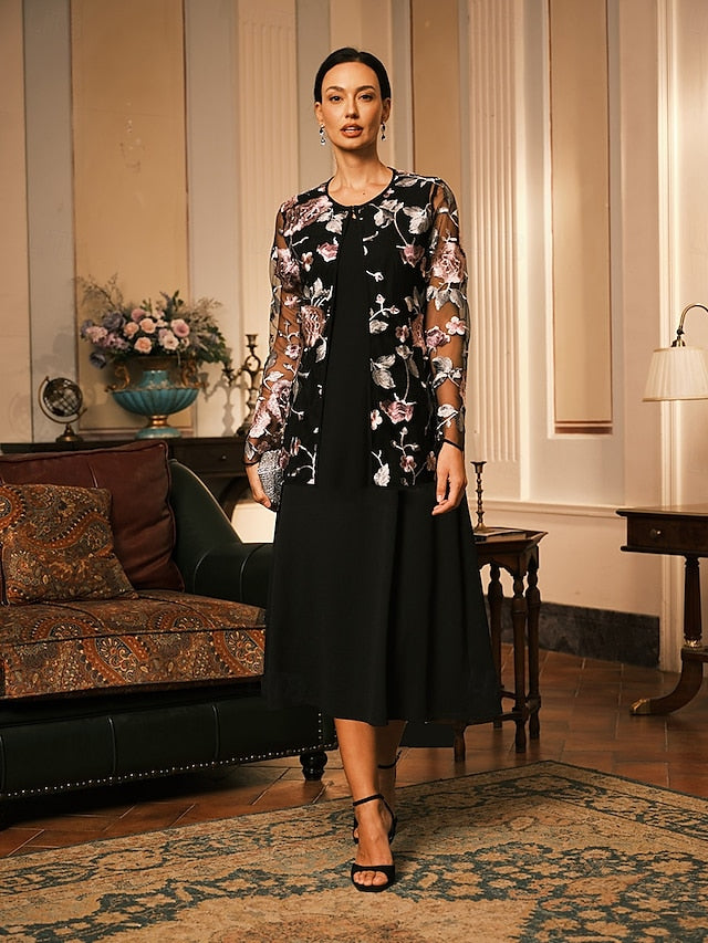 Women's Cardigan Lace Embroidered Elegant Floral Formal