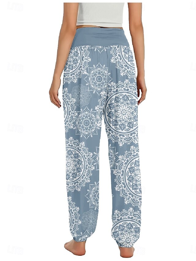 Women's Linen-Inspired Pants Wide Leg Pants Trousers Ethnic