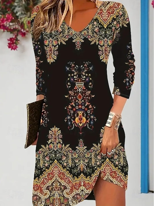 Women's Mini Dress Knit Dress Casual Dress Sundress A Line