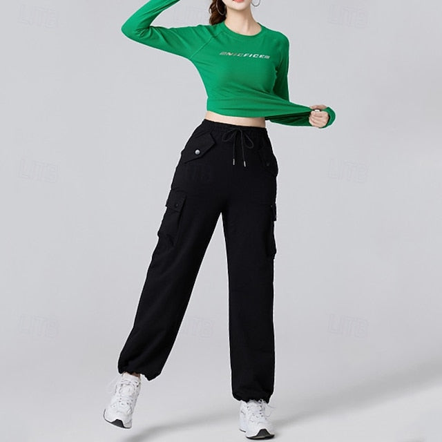 Women's Running T-Shirt Gym Shirt Sports Top Long Sleeve