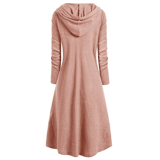 Women's Pullover Solid Color Casual Long Sleeve Regular Fit