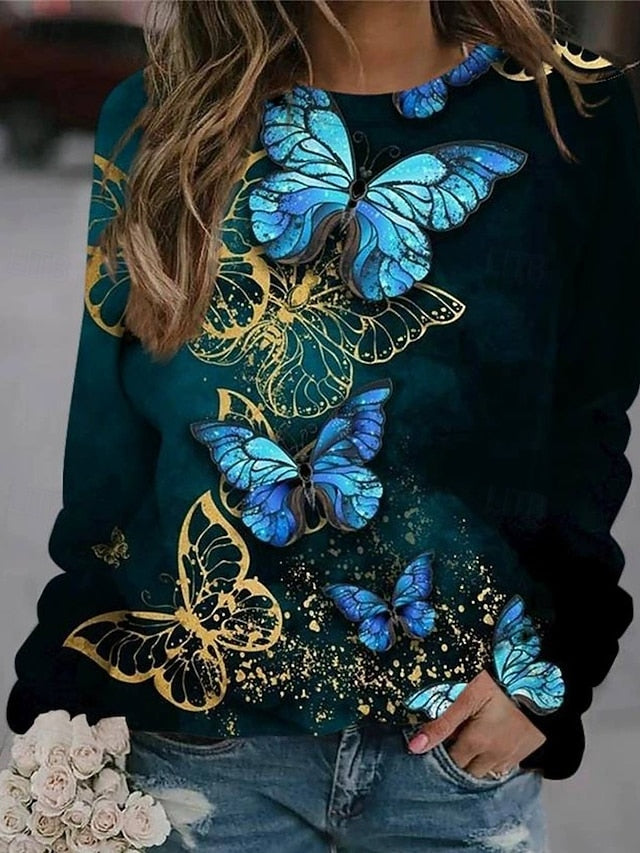 Women's Hoodies Print Graphic Animal Streetwear Casual Long