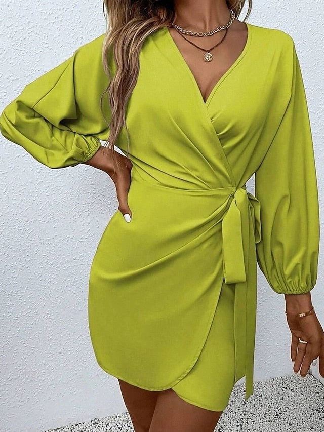 Women's Midi Dress Satin Dress Casual Dress Work Dress