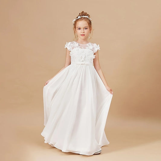 Girls' First Girl Flower Communion Dress Princess