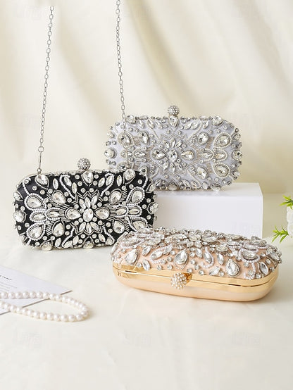 Clutch Bag Women's Crystal-Embellished