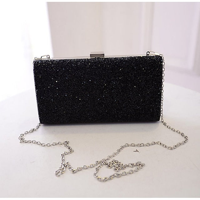 Glitter Clutch Women's Silver