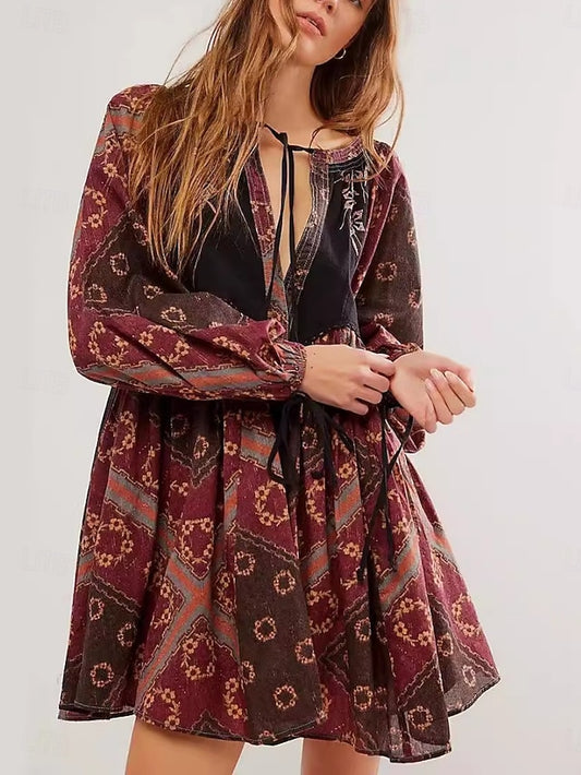 Women's Mini Dress Casual Dress Boho Dress Ethnic Casual