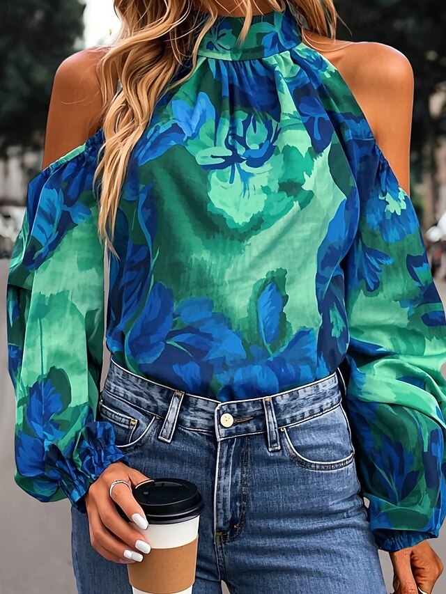 Women's T Shirt Tee Top Eyelet Floral Elegant Fashion