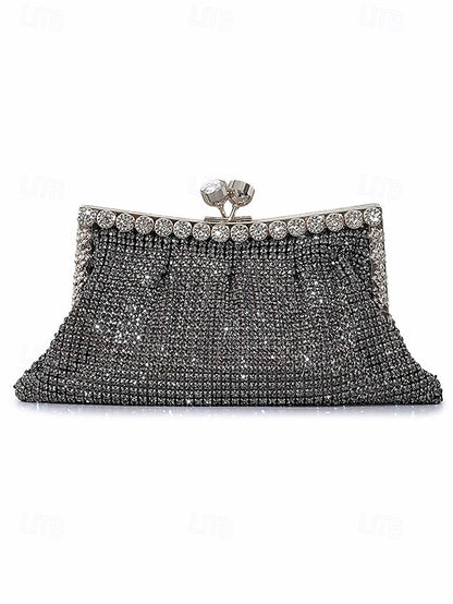 Green Women's Clutch Sage Rhinestone Vintage Purse –