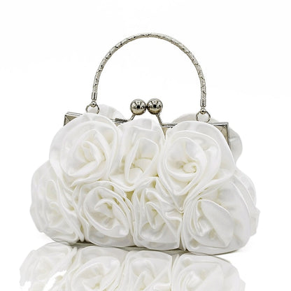 Evening Design Red Floral Clutch Vintage – Bag Elegant Rose