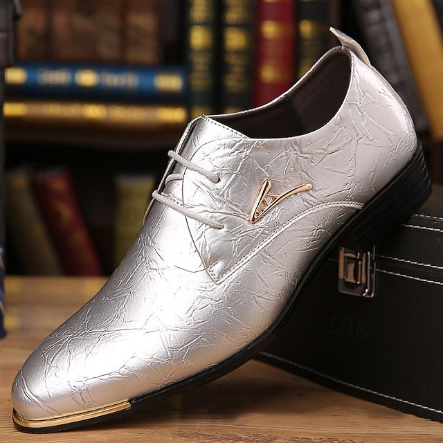 Lace-Up Purple Bold Shiny Shoes Men's – Patent