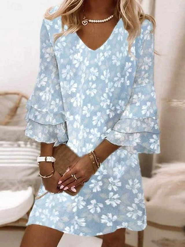 Women's Mini Dress Sundress A Line Dress Bohemia Vacation