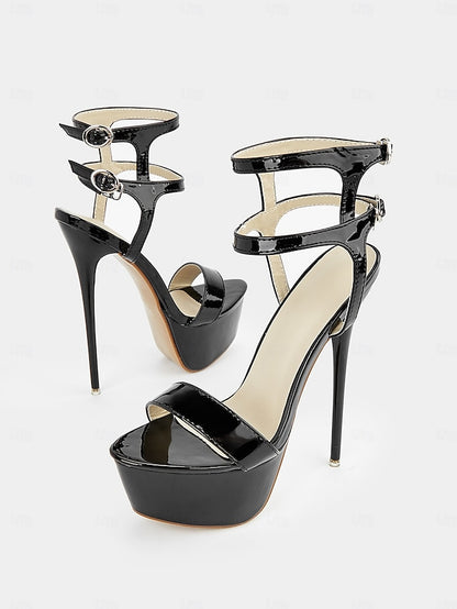 – Patent Leather Platform High Stiletto Women's Heels