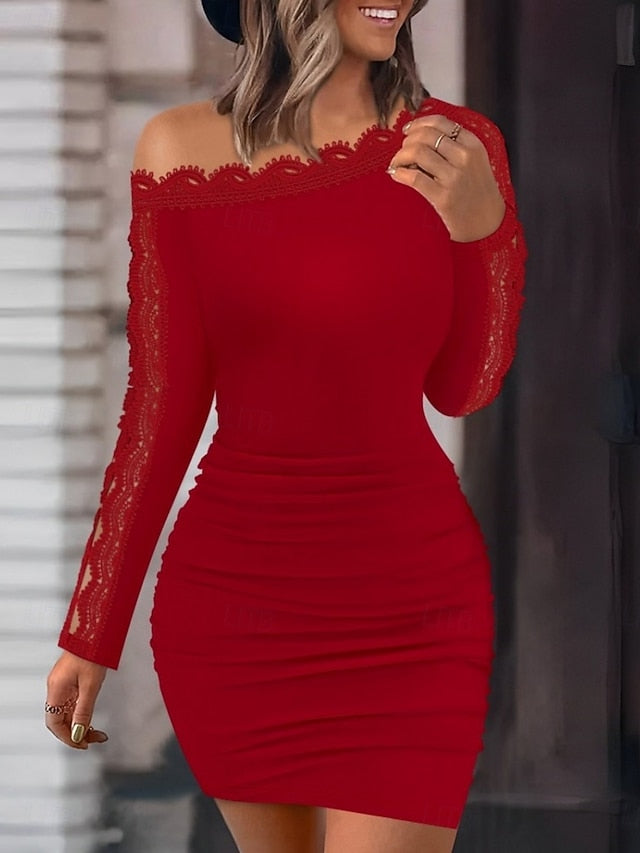 Women's Mini Dress Sheath Dress Elegant Party Cocktail